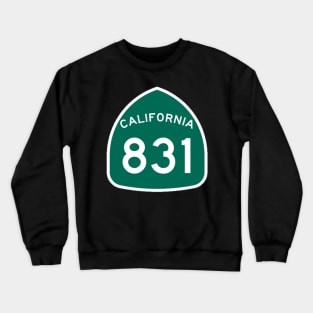 California Highway 831 Sign Crewneck Sweatshirt